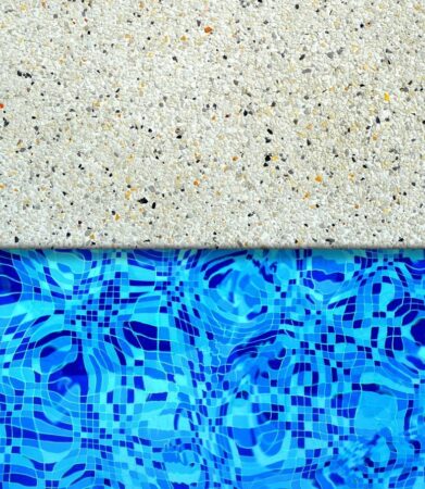 Pattern concrete pool