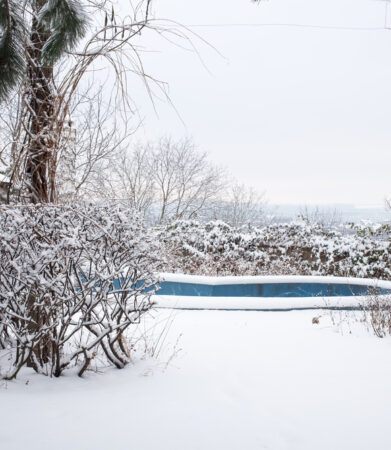 pool,in,the,winter,leave,water